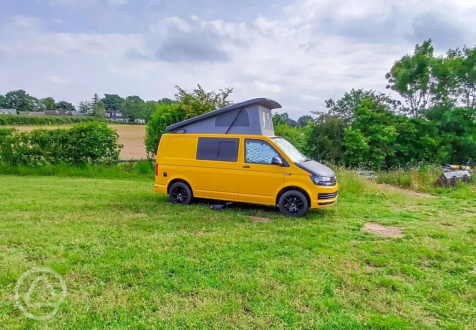 Non electric grass campervan pitches