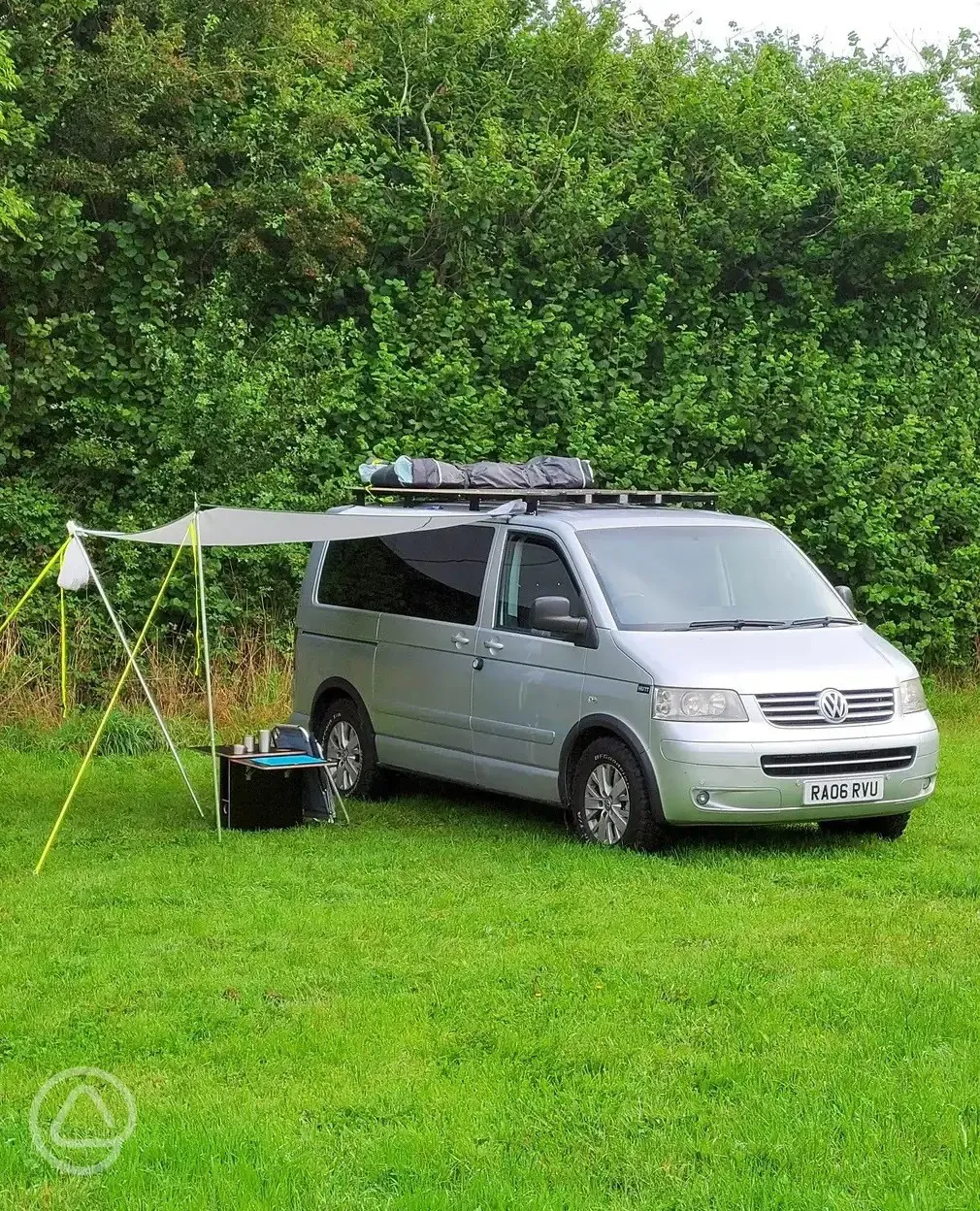 Non electric grass campervan pitches