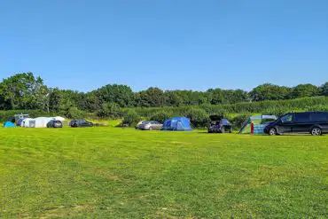 Non electric grass tent pitches