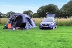 Non electric grass tent pitches