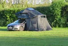 Non electric grass tent pitches