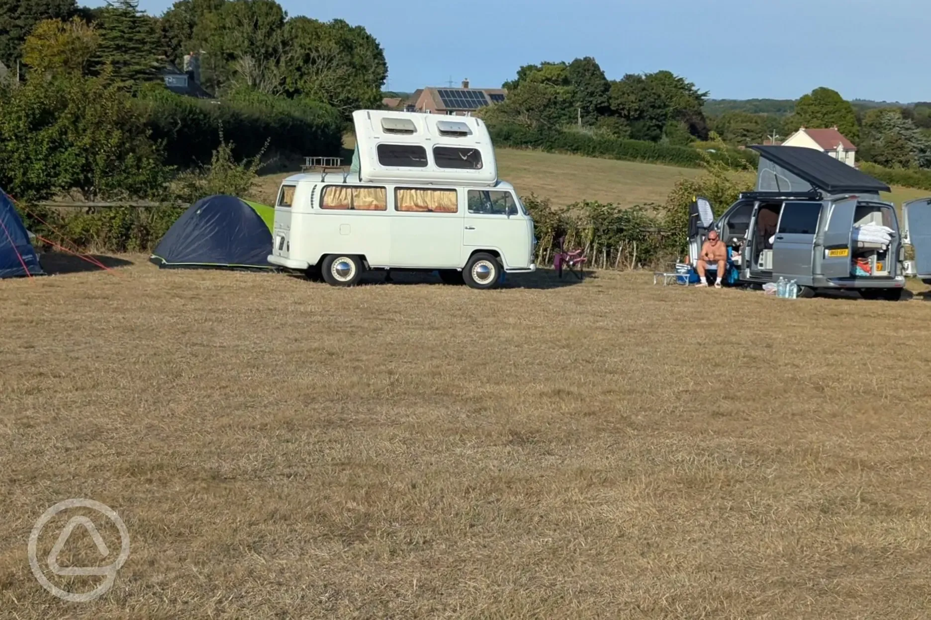 Non electric grass campervan pitches Non electric grass campervan pitches