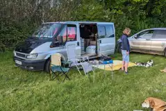 Non electric grass campervan pitches