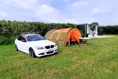 Non electric grass tent pitches