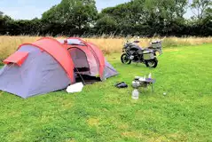 Non electric grass tent pitches