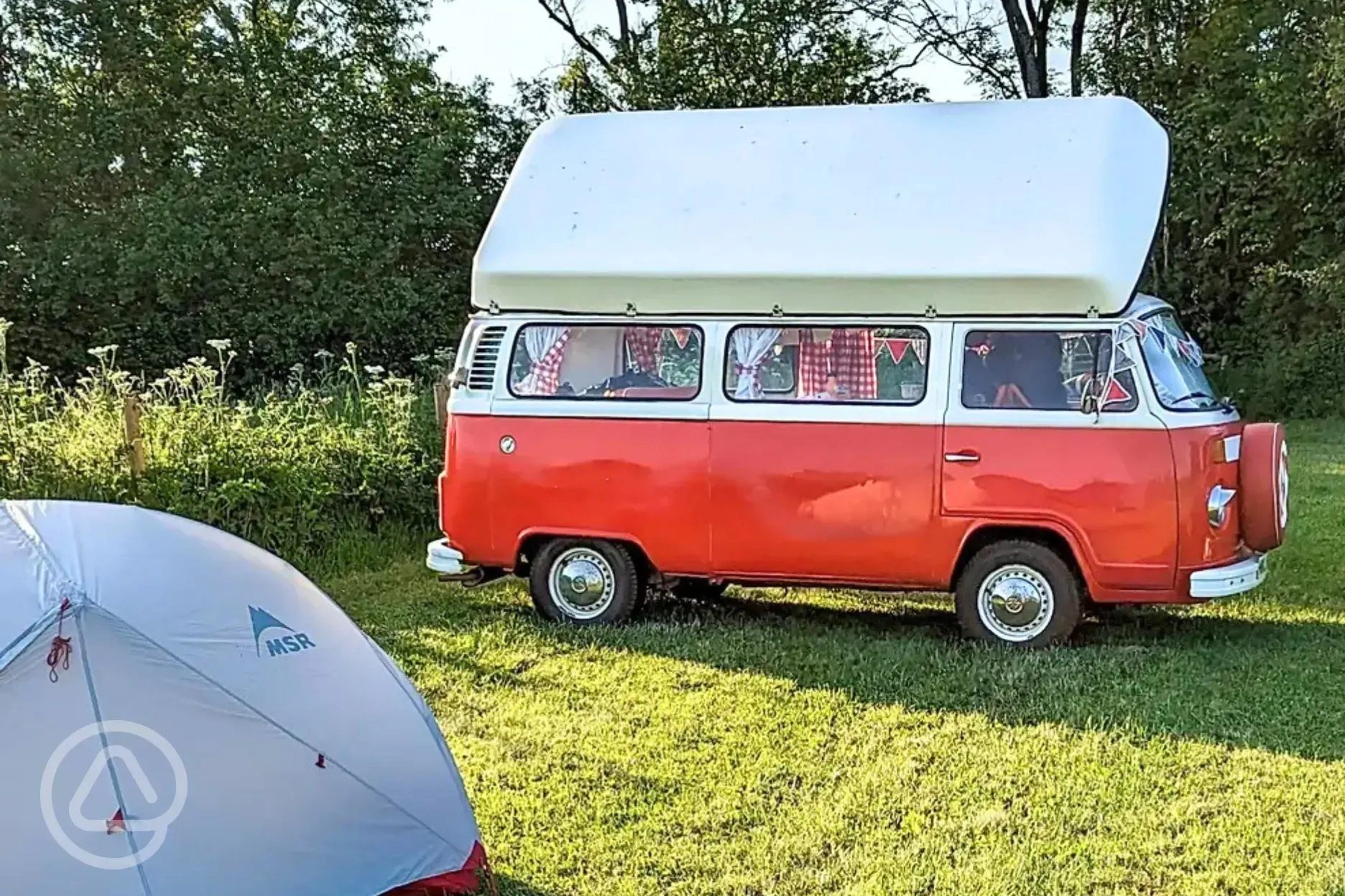 Non electric grass campervan pitches
