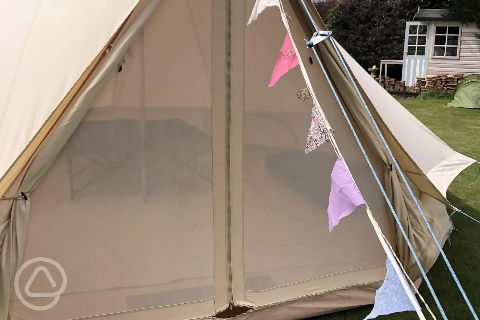 Furnished bell tent