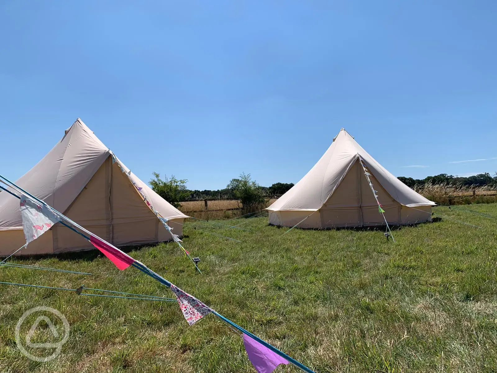 Unfurnished bell tents