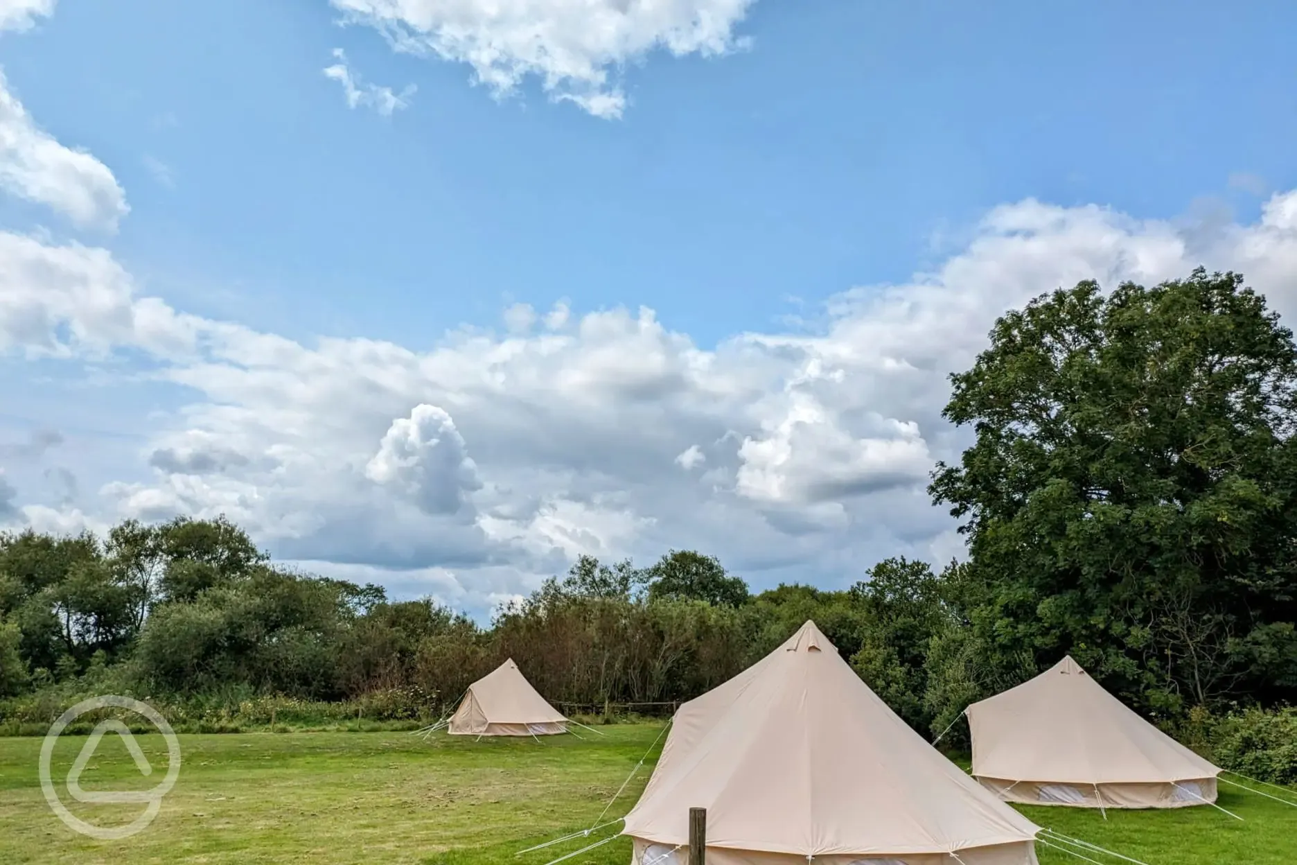 Unfurnished bell tents