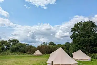 Unfurnished bell tents