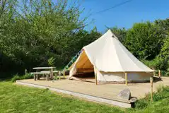 Furnished bell tent