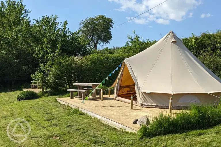 Furnished bell tent