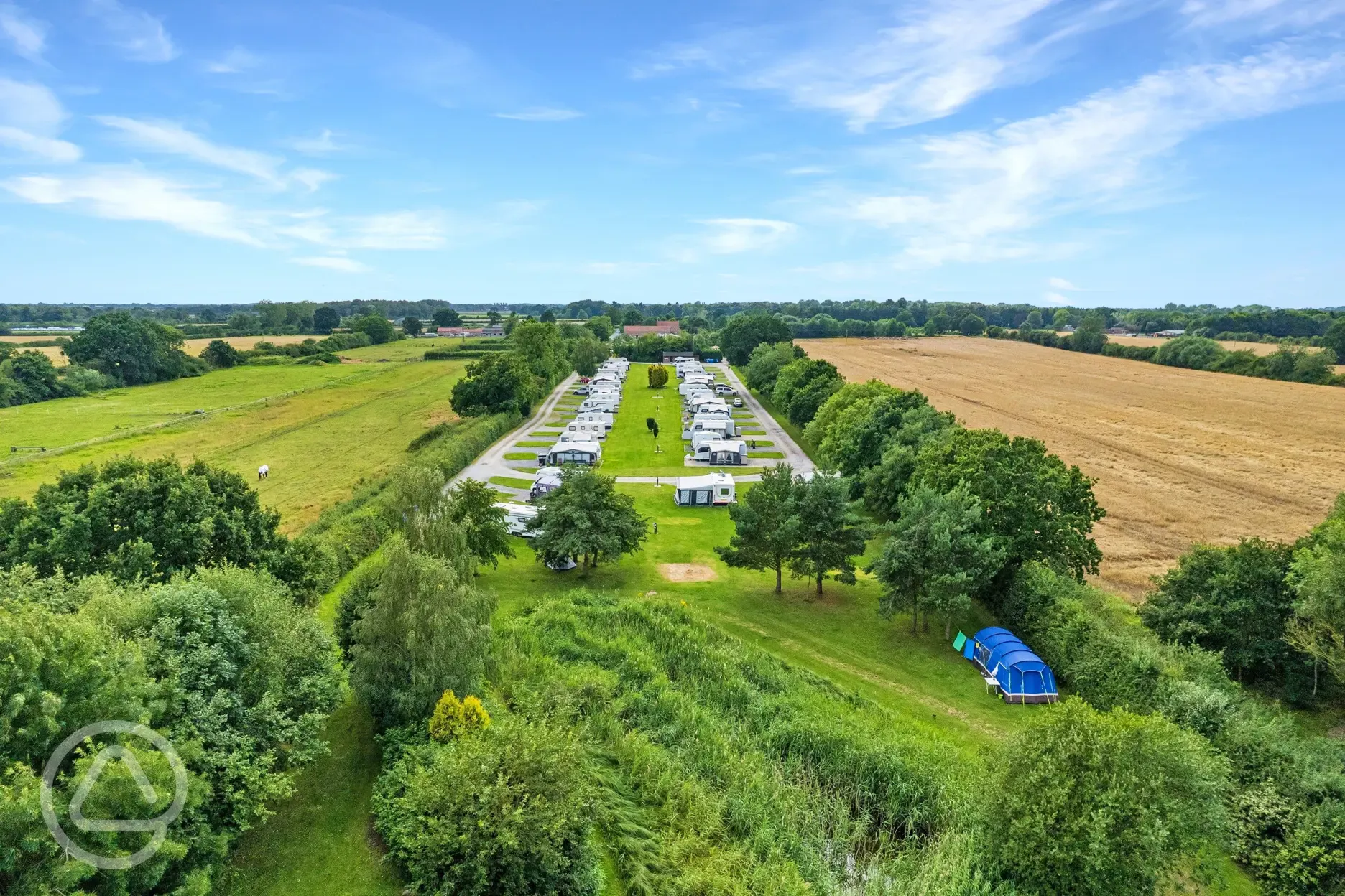 Aerial of the site