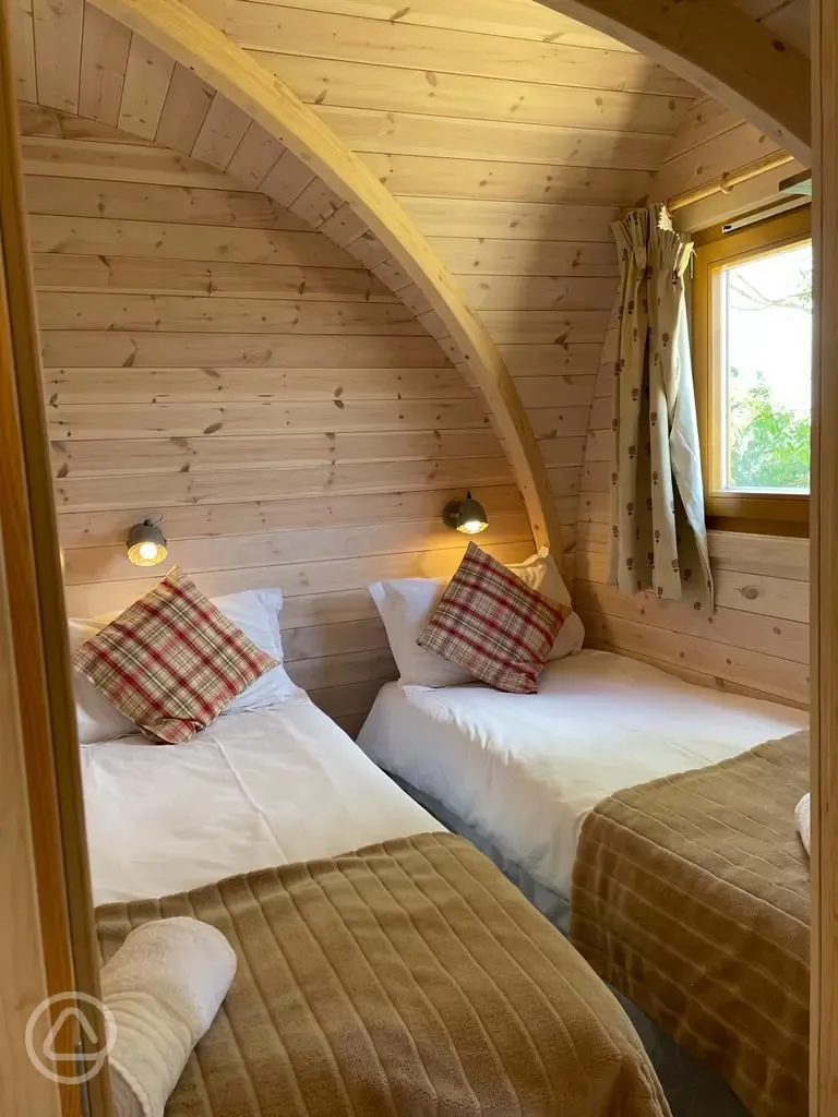 Rabbit pod twin room