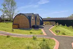 Hedgehog pod at School Farm Holidays