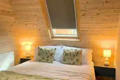 Hedgehog pod with a double bed