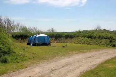 Non electric grass tent pitches