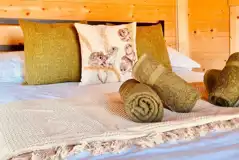 Hyssop glamping cabin double bed