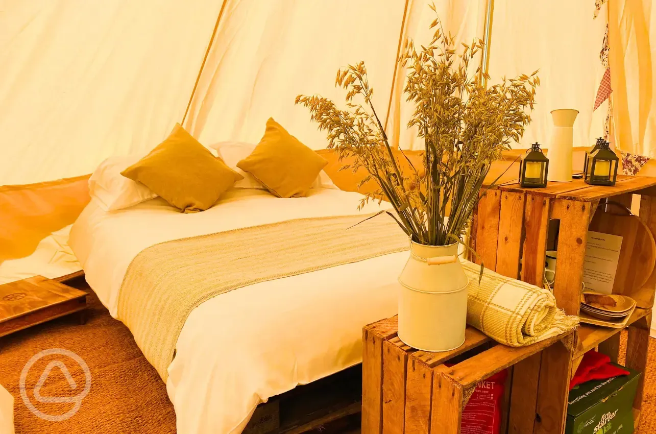 Sorrel bell tent interior