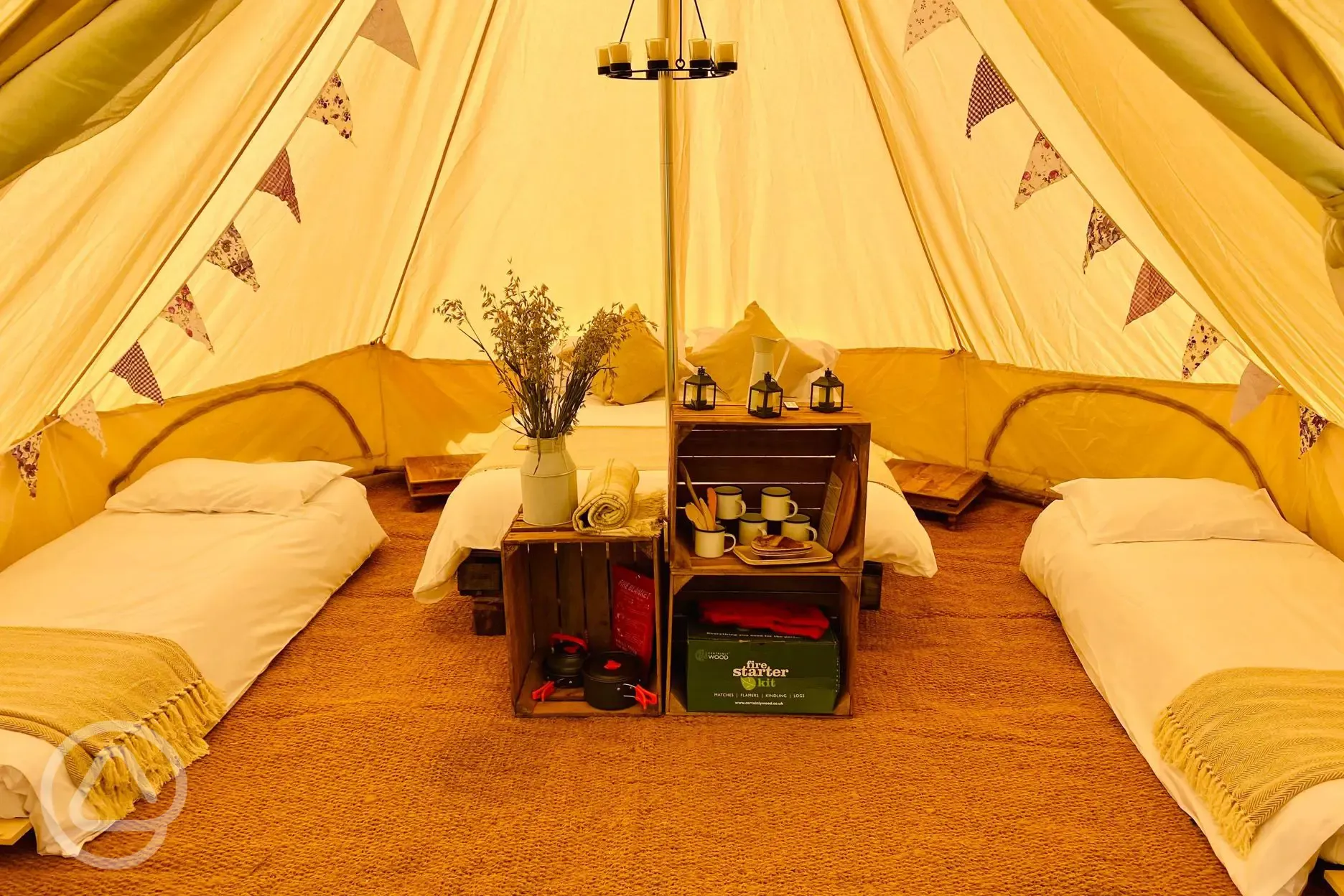 Sorrel bell tent interior