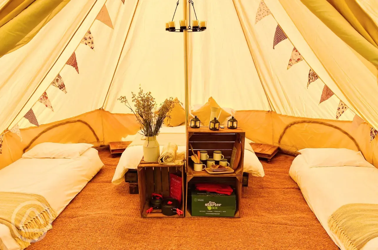 Sorrel bell tent interior