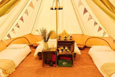 Sorrel bell tent interior