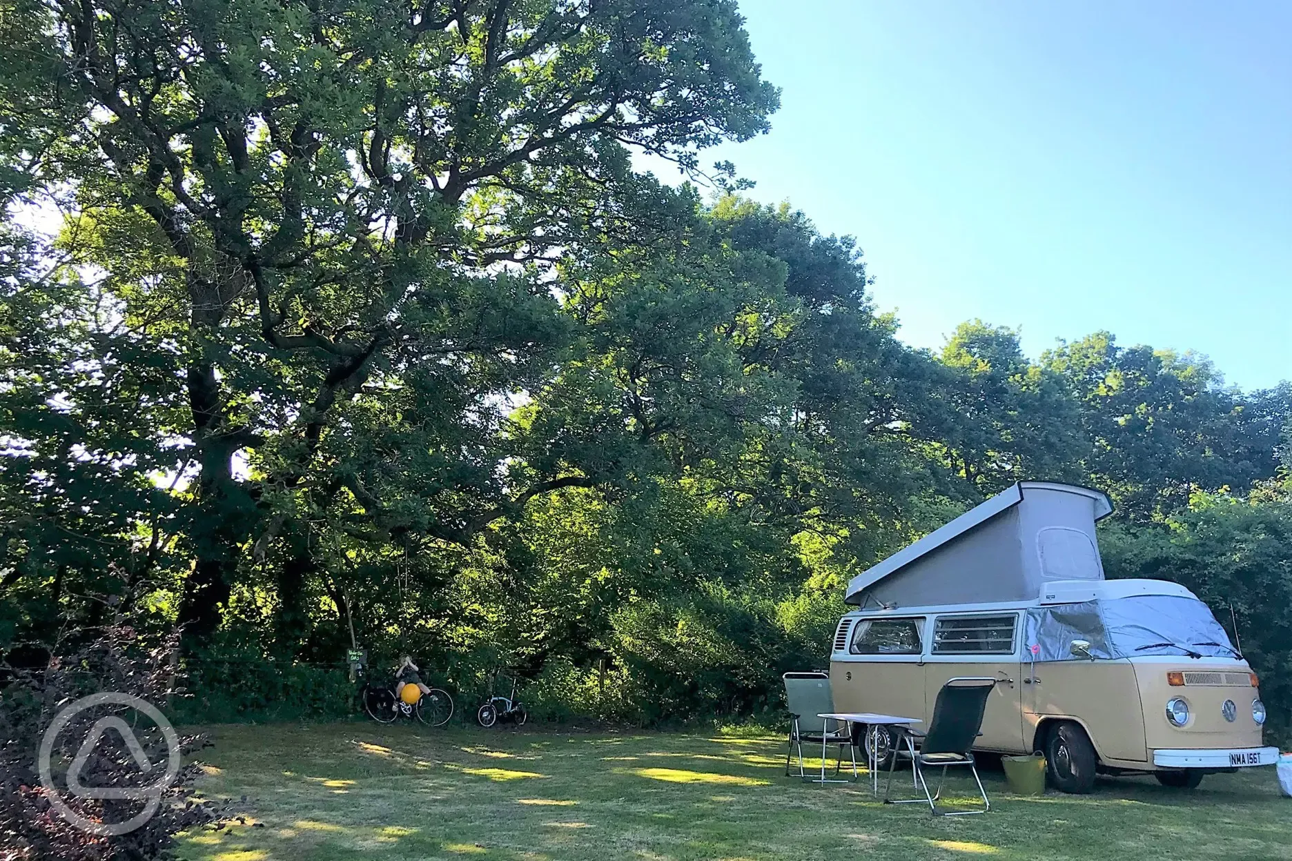 Hardstanding and grass pitch (optional electric)