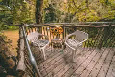 Templar treehouse outdoor seating area