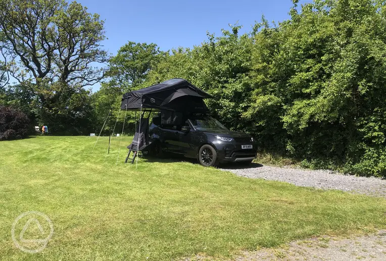 Hardstanding and grass pitch with optional electric for couples only