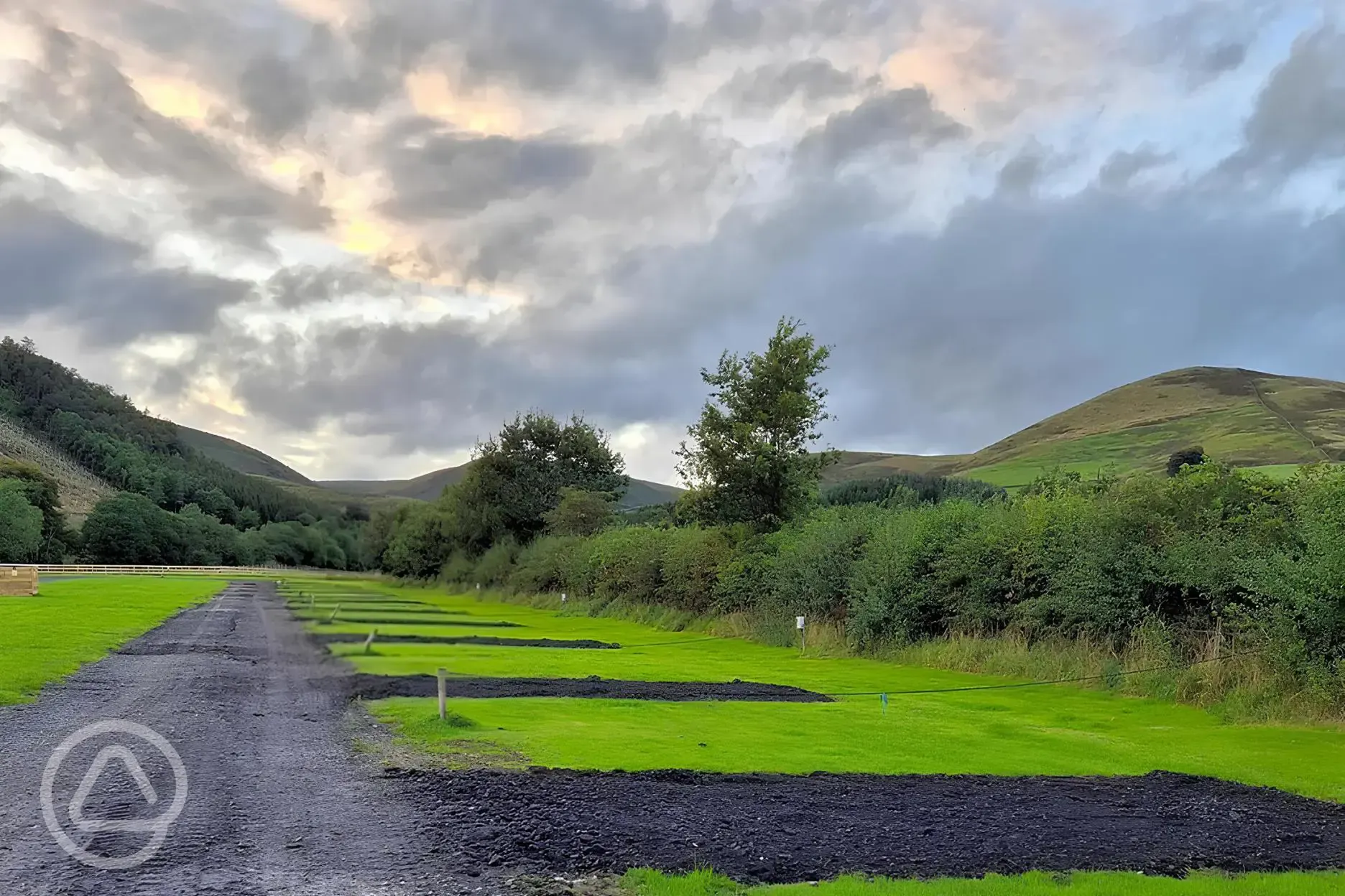 Hardstanding pitches with optional 10 amp electric