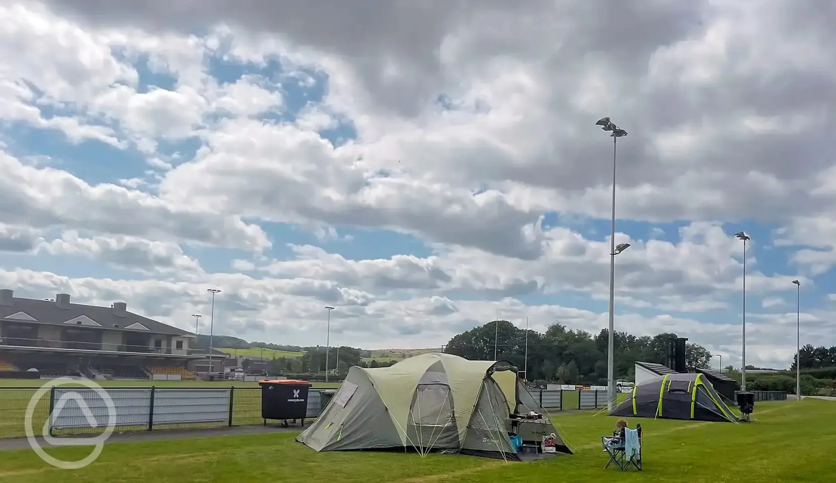 Camping space next to pitch
