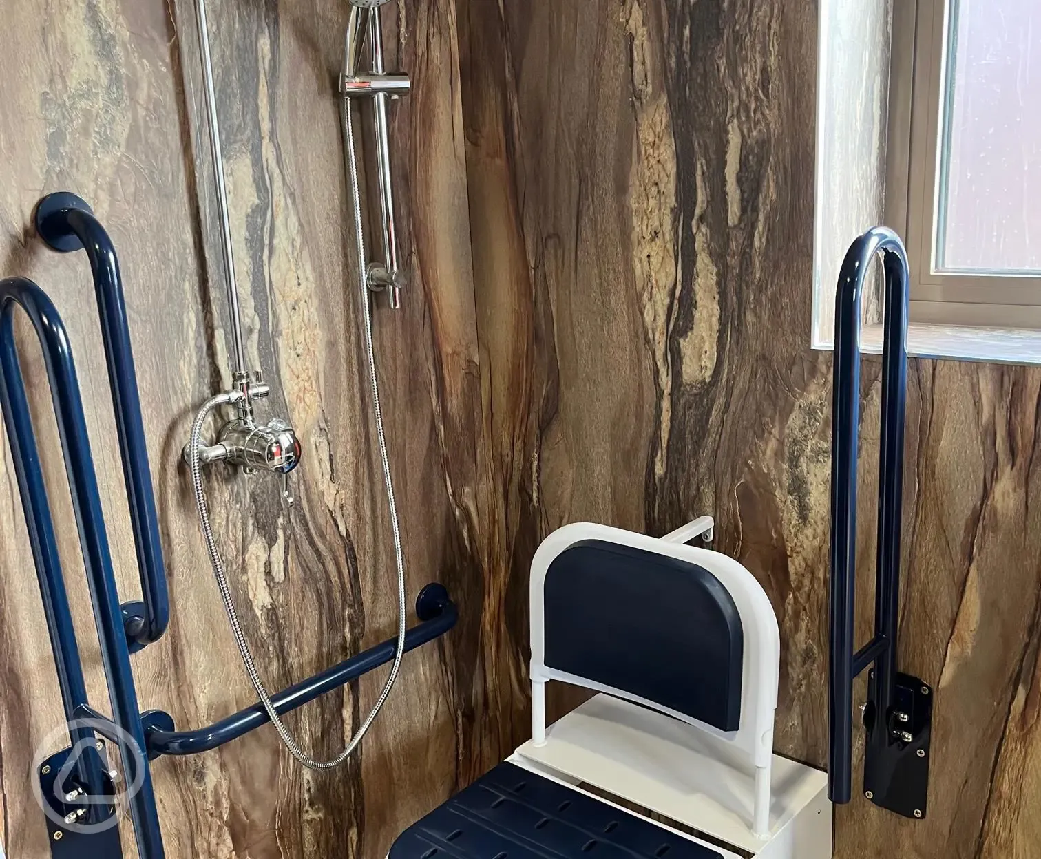 Disabled access shower