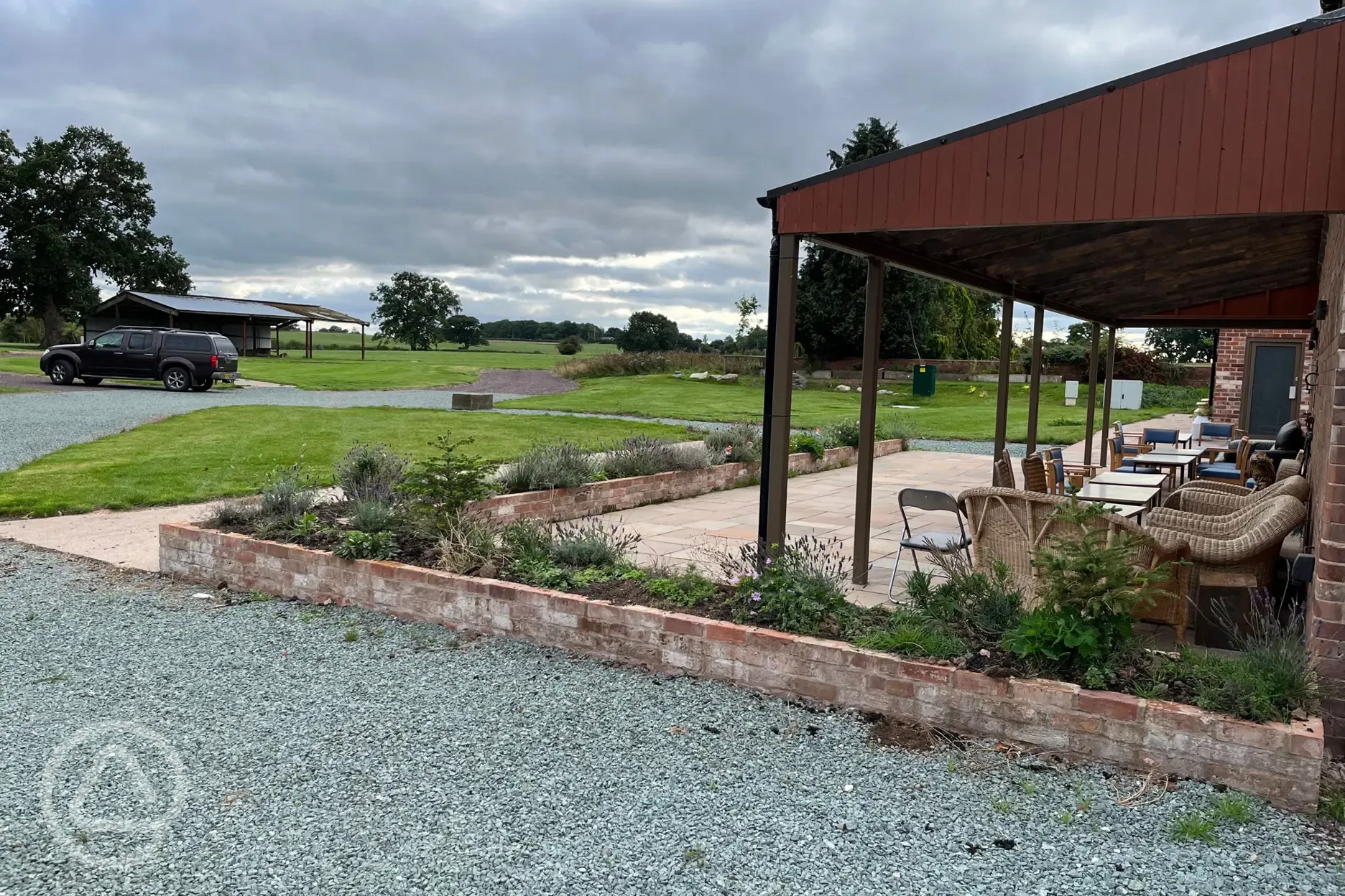 Outdoor seating area