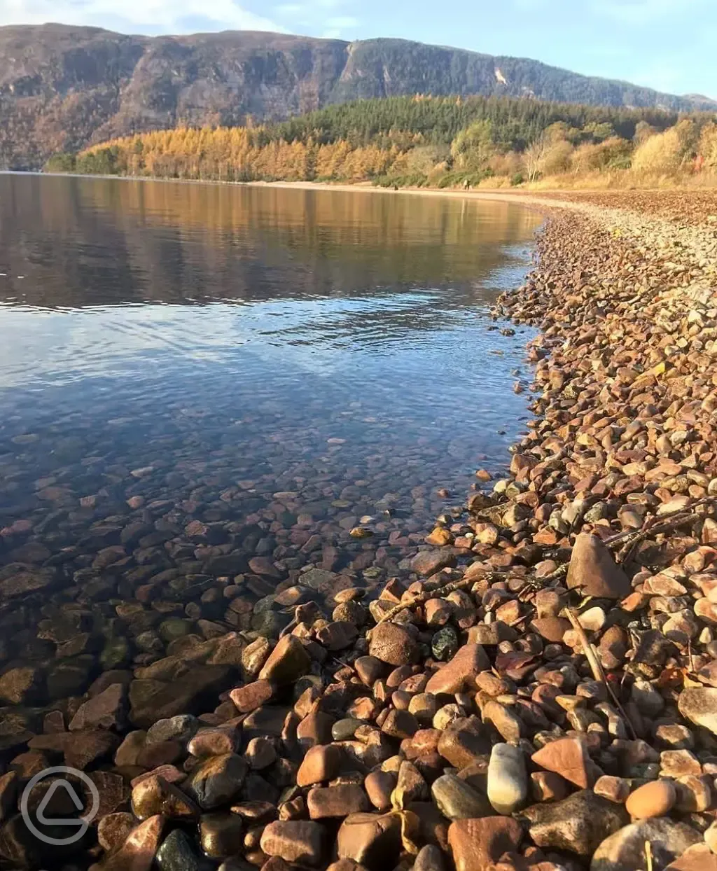 Stunning scenery with the loch and mountain