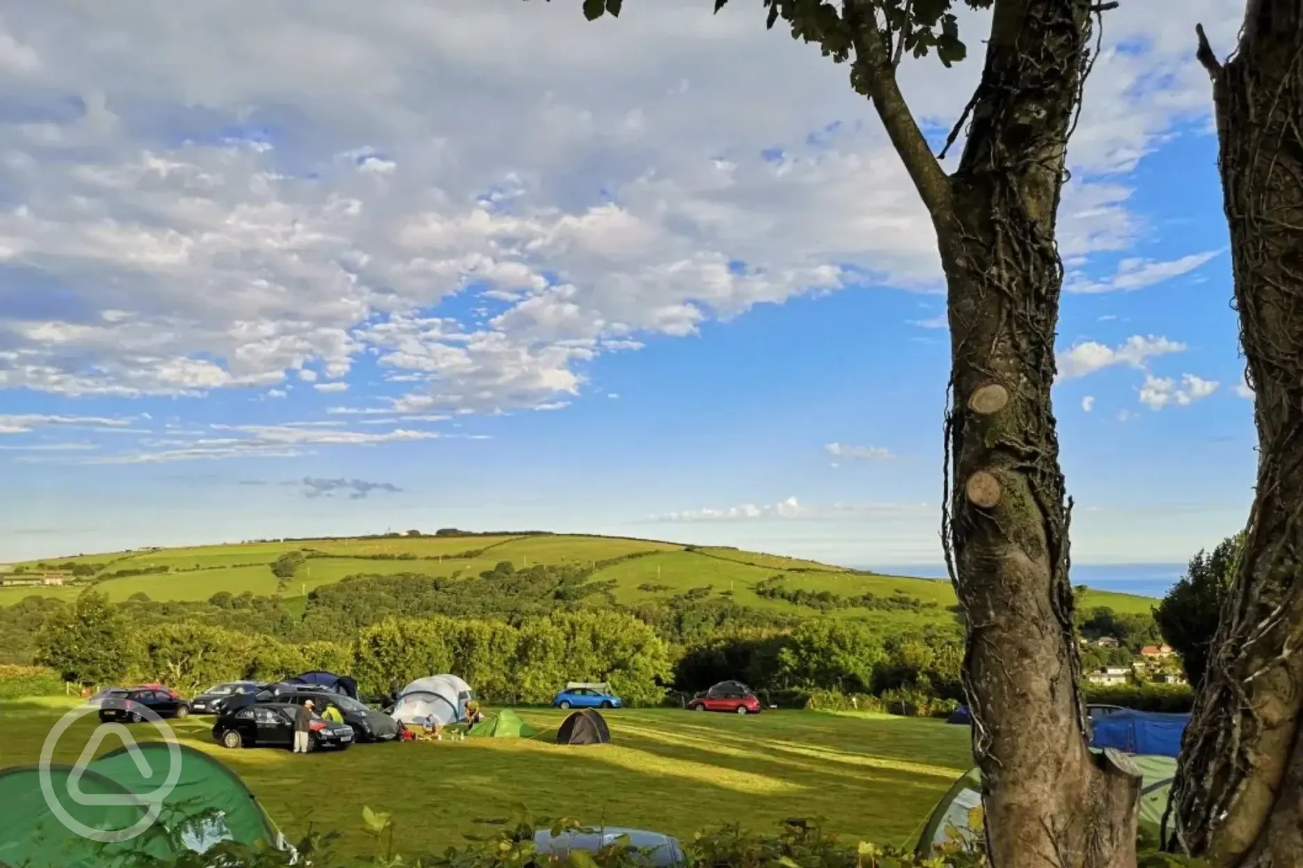 Valley View Non Electric Grass Pitches at Lynmouth Holiday Retreat