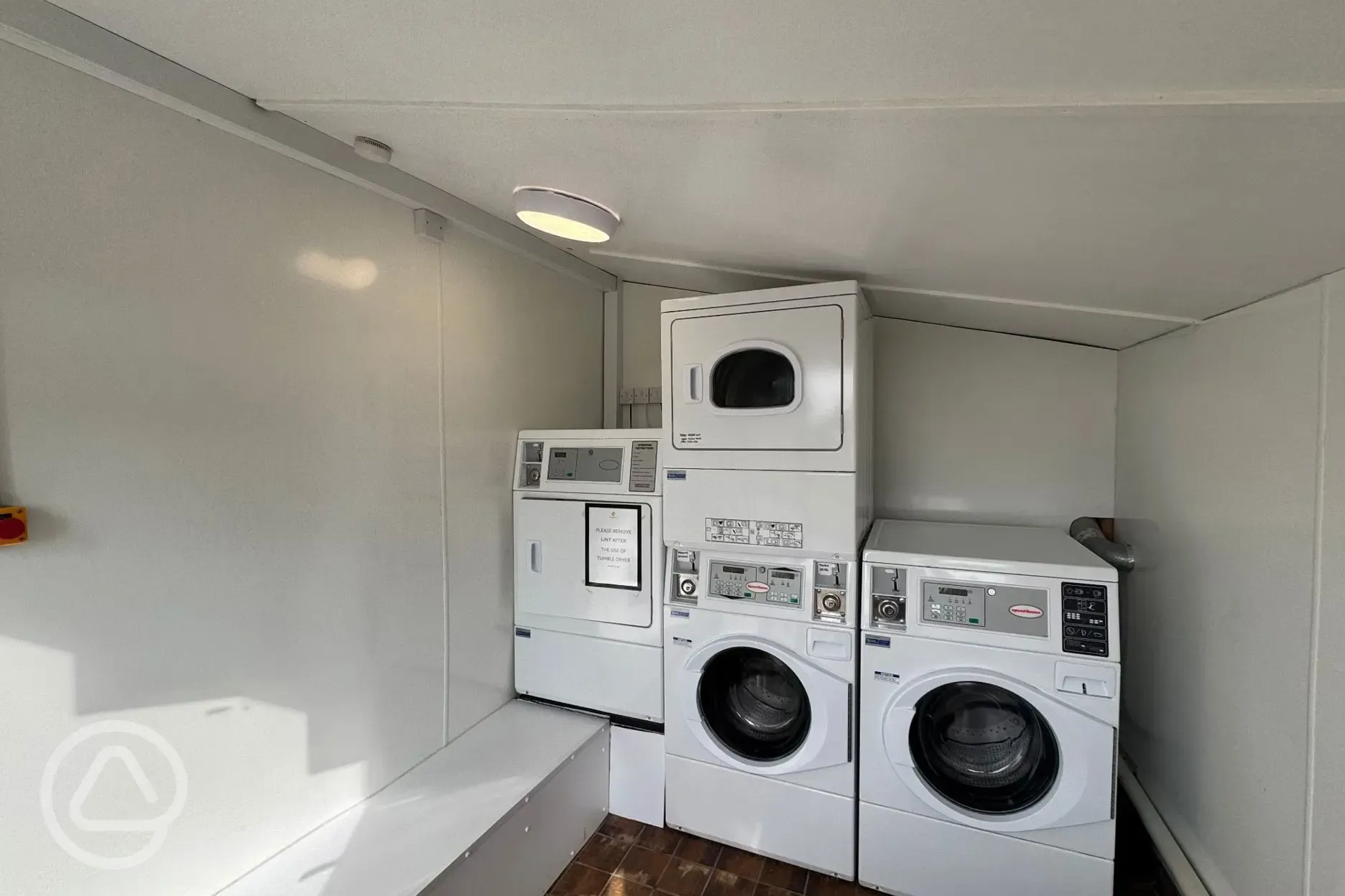 Washer and dryers in the laundry block