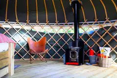 Yurt wood burner