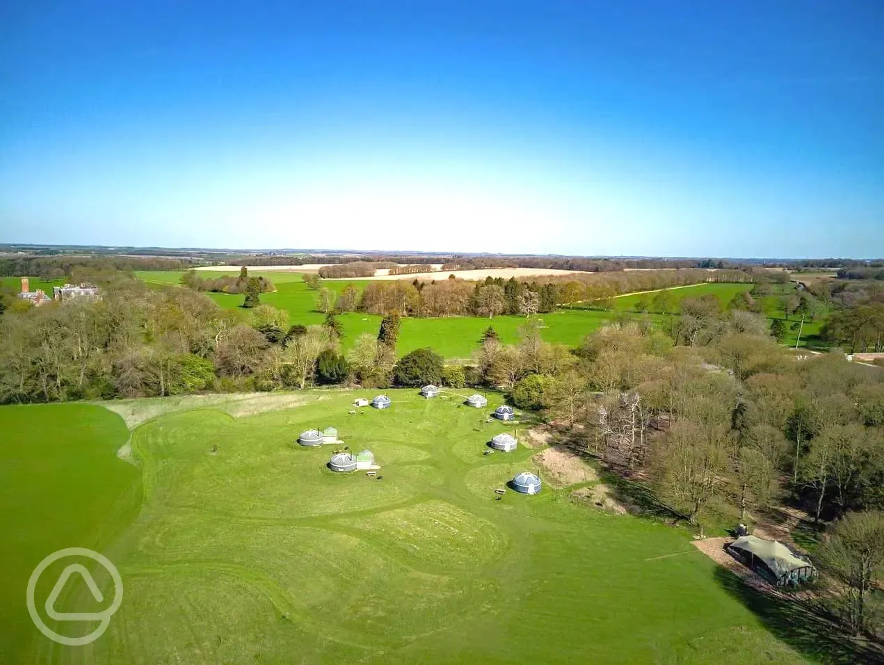 Aerial view of the site