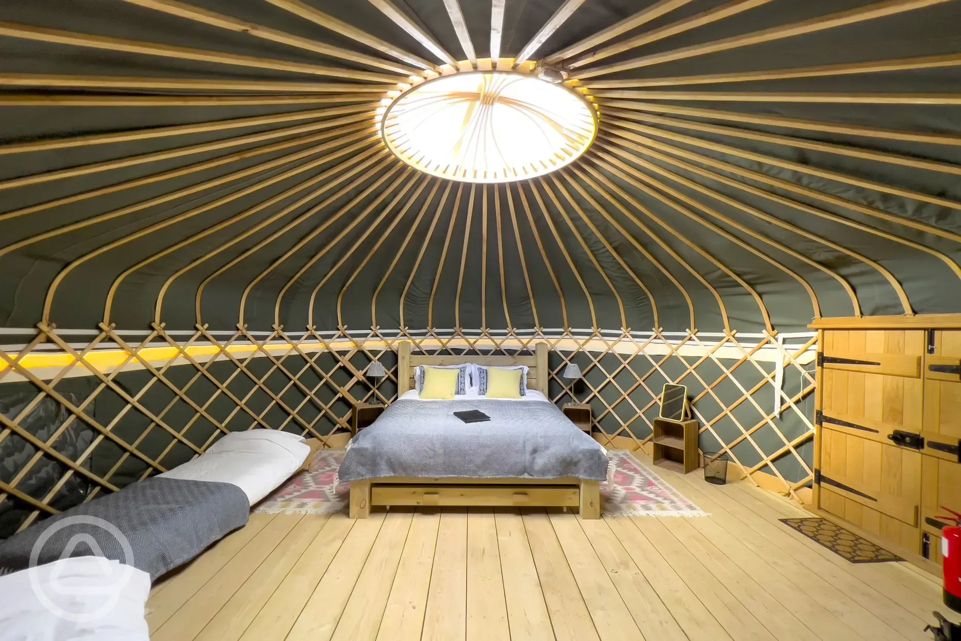 Yurt interior