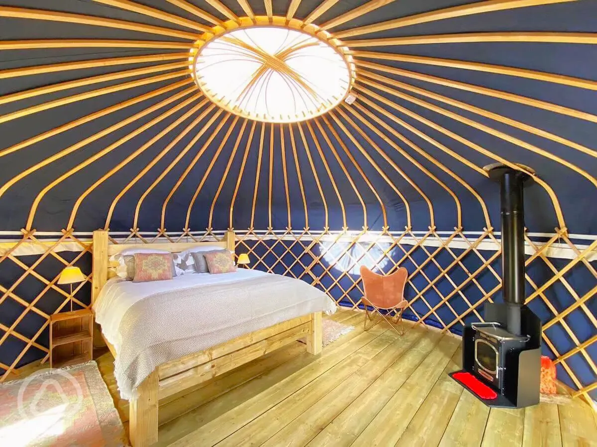 Yurt interior