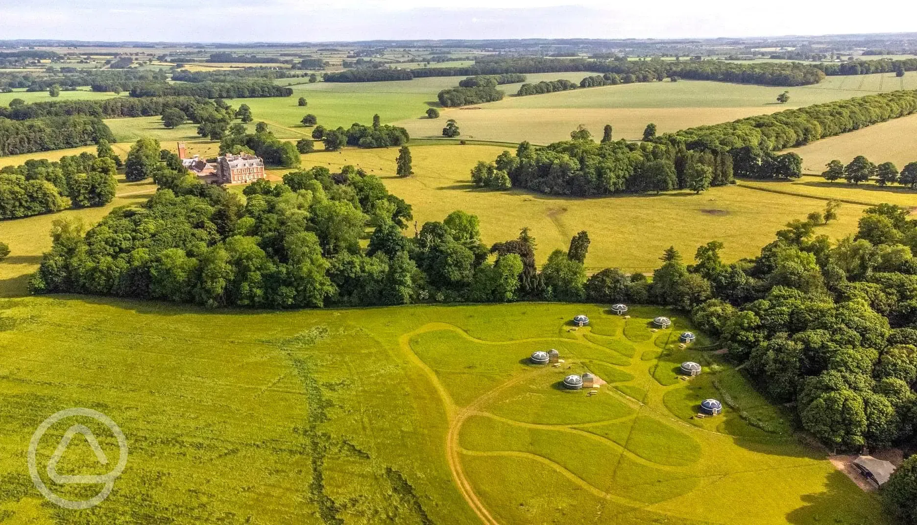 Aerial view of the site