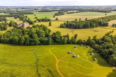 Aerial view of the site