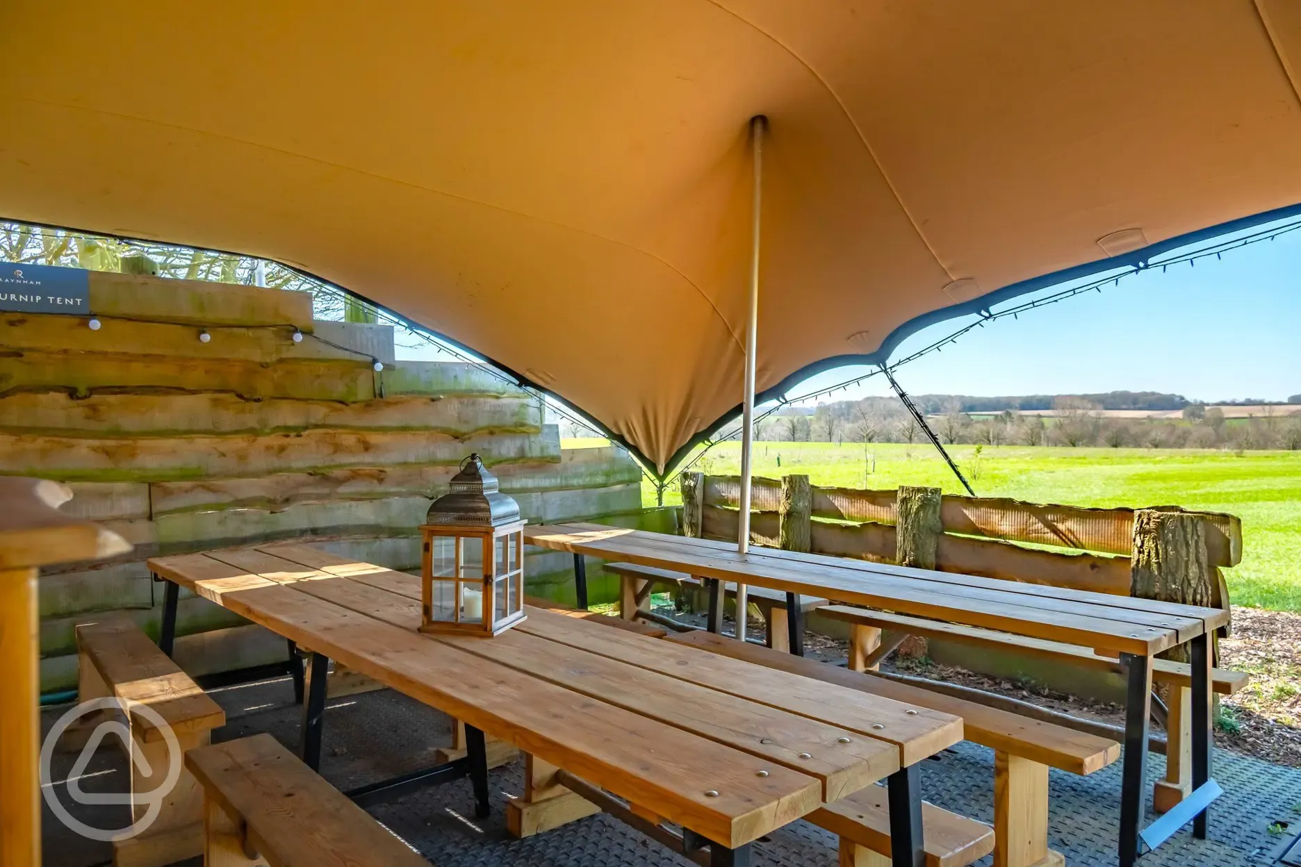 The Turnip Tent dining area