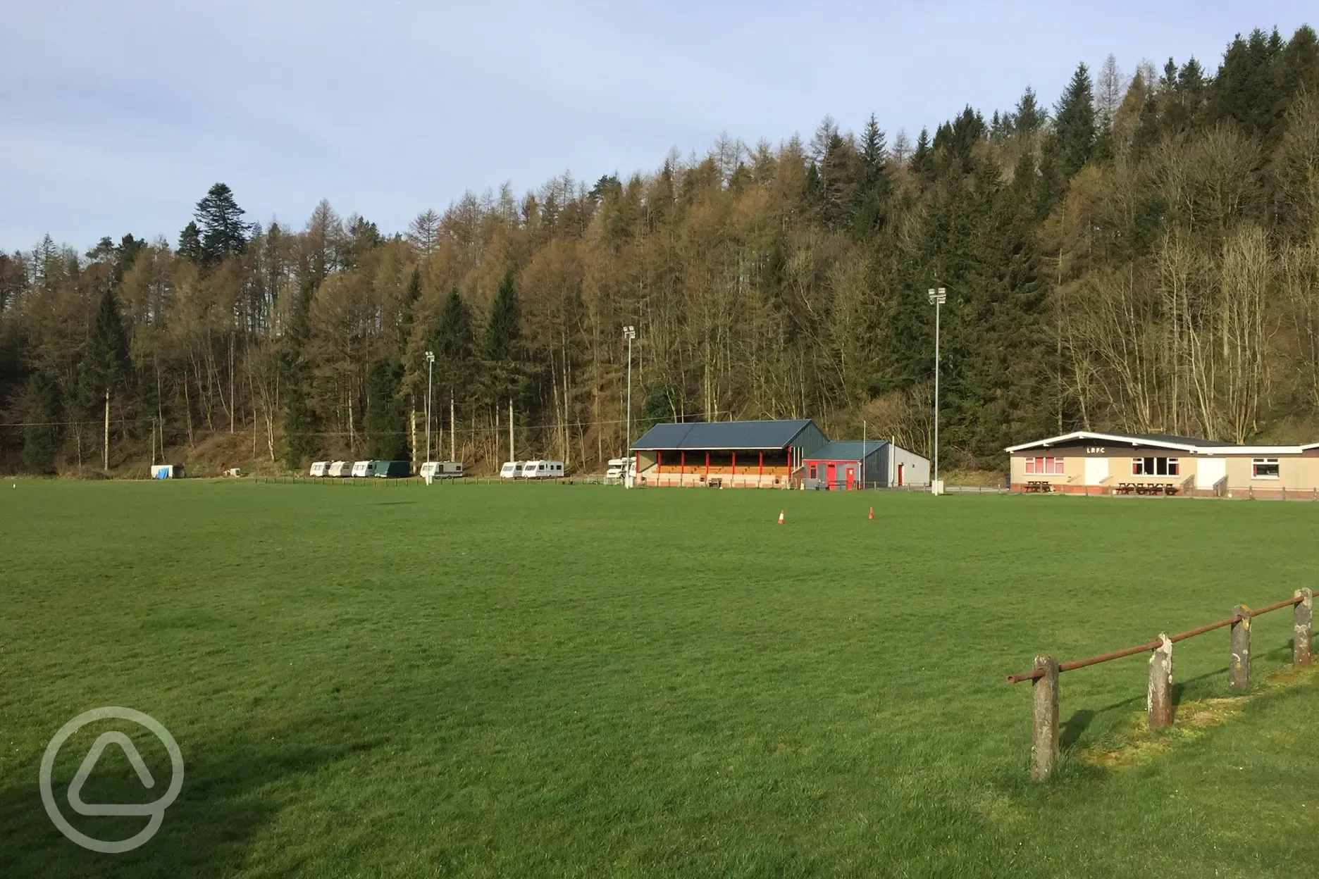 Adjacent rugby grounds