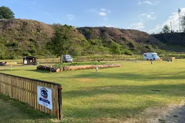 Grass pitches (optional electric) at Ewes Water Caravan and Camping Park