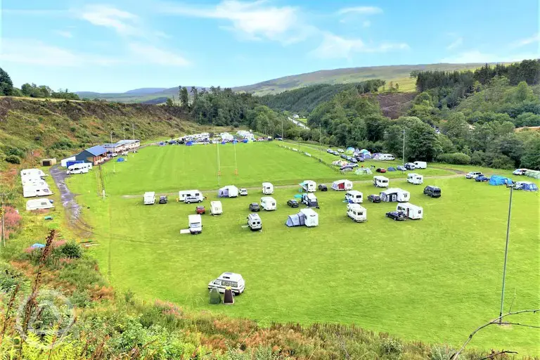 Campsite aerial