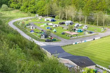 Aerial of Ewes Water Caravan and Camping Park