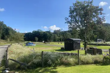 Grass pitches (optional electric) at Ewes Water Caravan and Camping Park