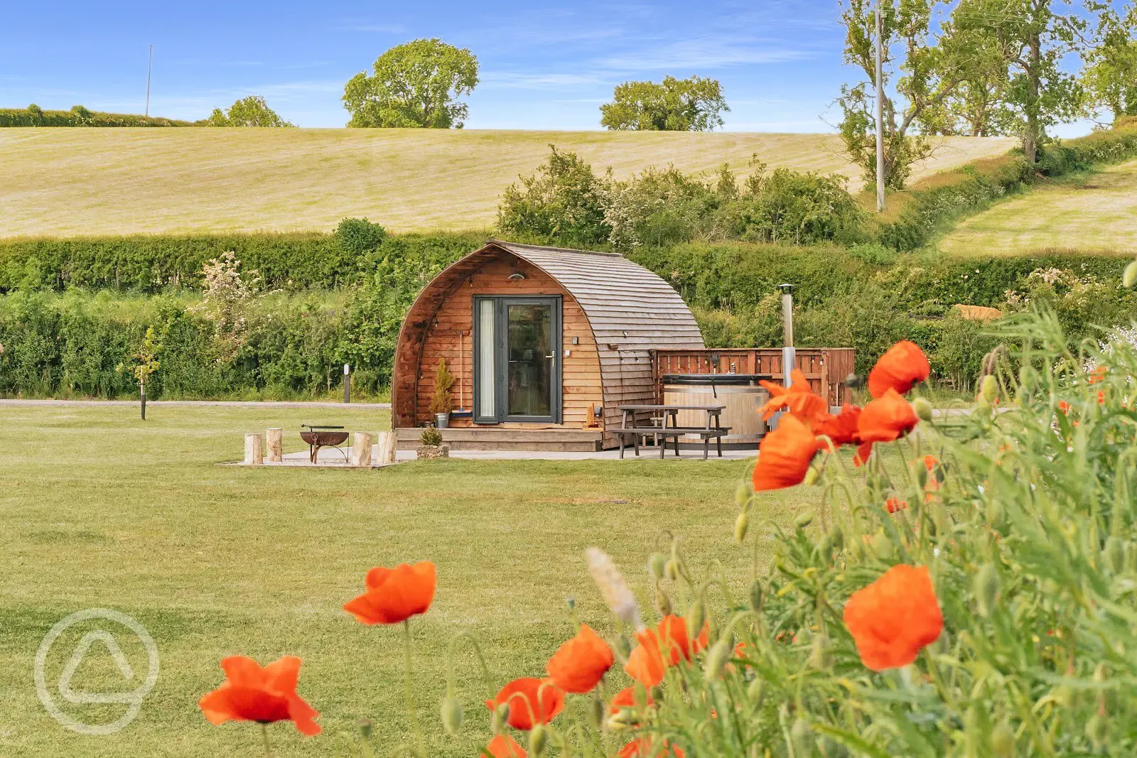 Wigwams with optional hot tubs