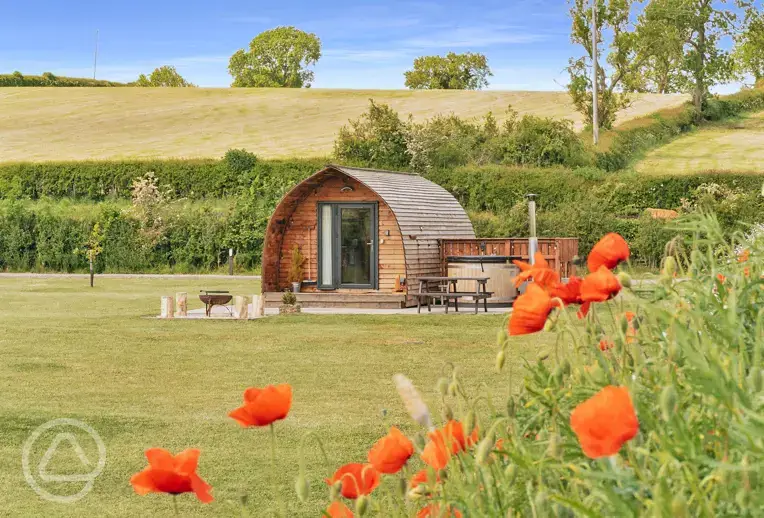 Wigwams with optional hot tubs
